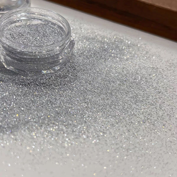 Flash Ice Crystal Nail Glitter - Fine Shimmer French Gradient Powder