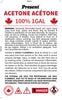 Present Canadian Acetone 1Gal