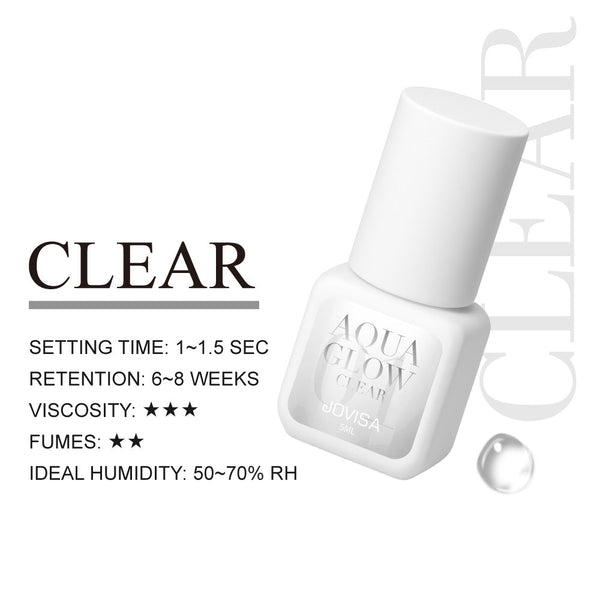 Aqua Glow Jovisa Lash Glue 5ml1~1.5sec Dry Time
