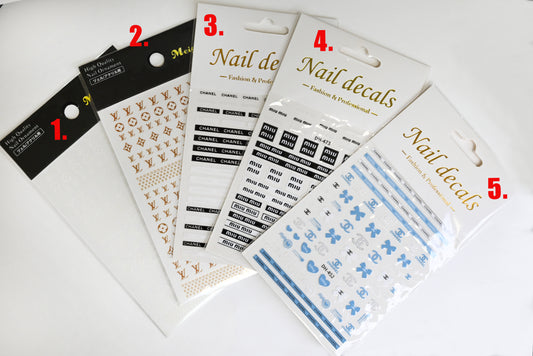 [generic] Logo Nail stickers (5 styles)