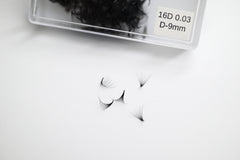 [Generic] Premade eyelash fans（500 fans/box）16D-0.03-D Curl