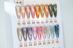 Present Gel Polish Cat Eye Gold Collection (GD01-GD18）
