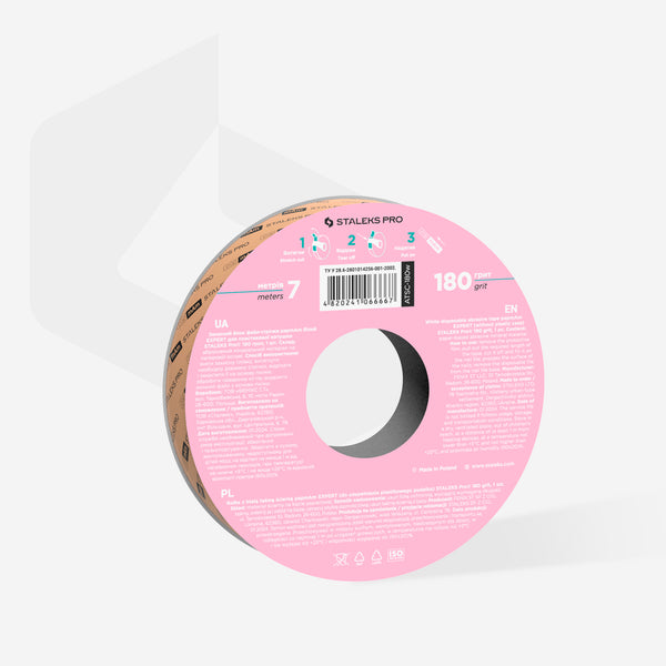 White abrasive tape papmAm EXPERT 180 grit Staleks (with or without plastic box)