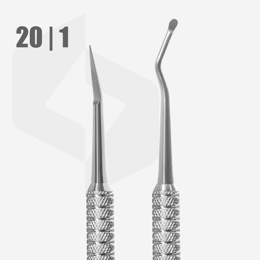 [Staleks] EXPERT Pedicure Tool 20 (hemisphere curette and toenail cleaner)