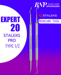 [Staleks] EXPERT Pedicure Tool 20 (hemisphere curette and toenail cleaner)