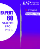 [Staleks] Pedicure toenail file EXPERT 60 TYPE 3 (straight nail file and file with a bent end)