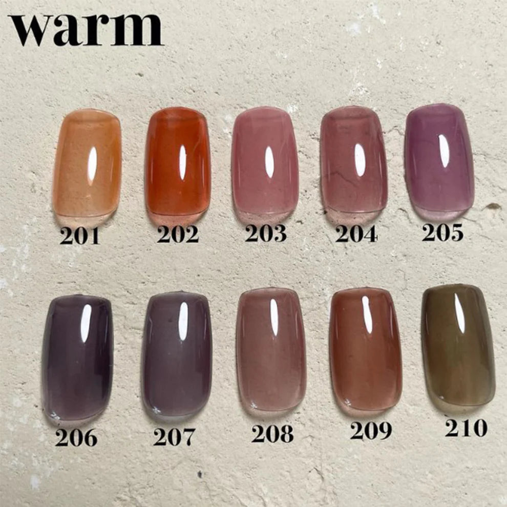 énoi Gel Colour - Warm Series (Wa#201-#210)