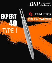 STALEKS PRO EXPERT 40 PROFESSIONAL EYELASH TWEEZERS