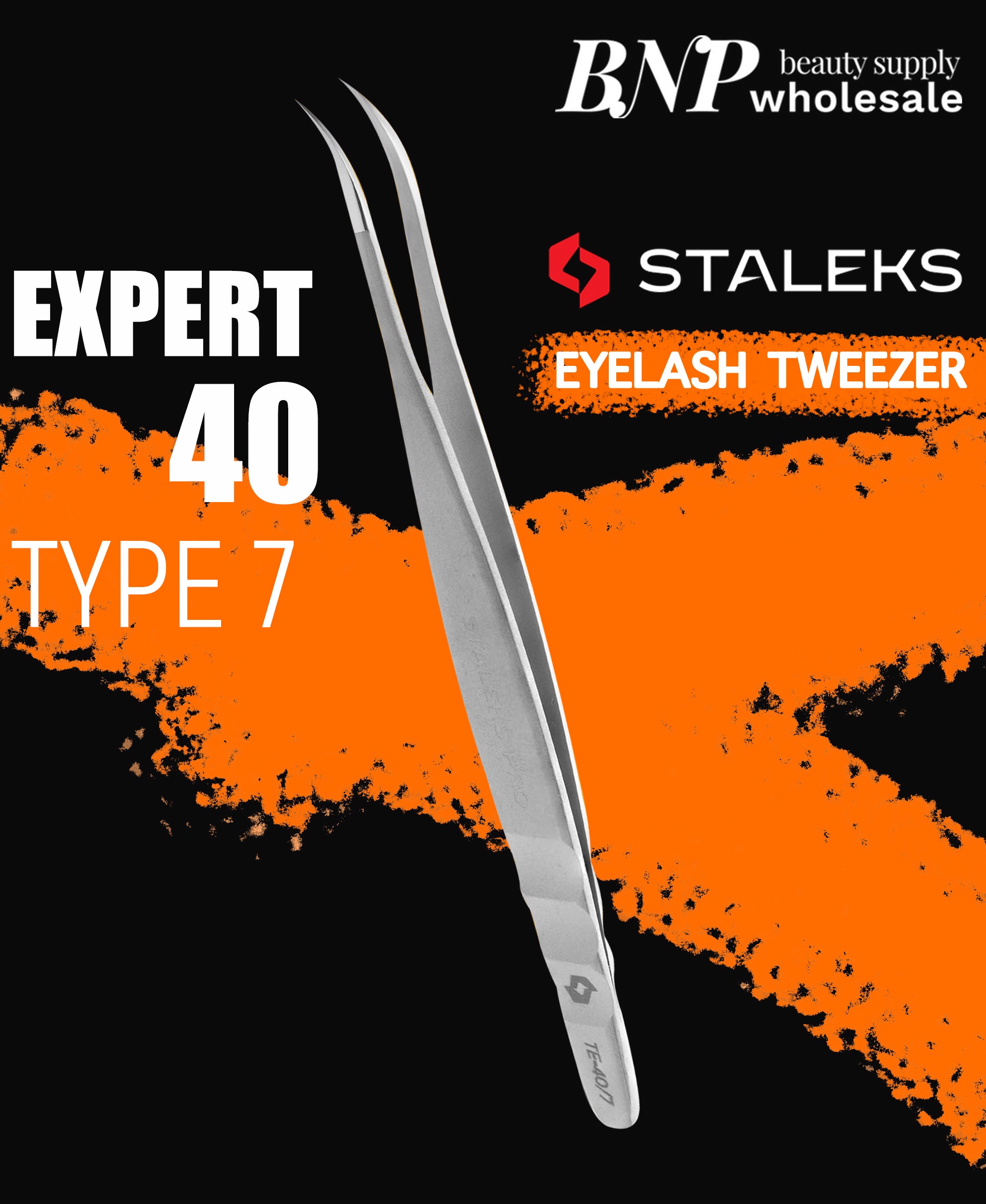 STALEKS PRO EXPERT 40 PROFESSIONAL EYELASH TWEEZERS
