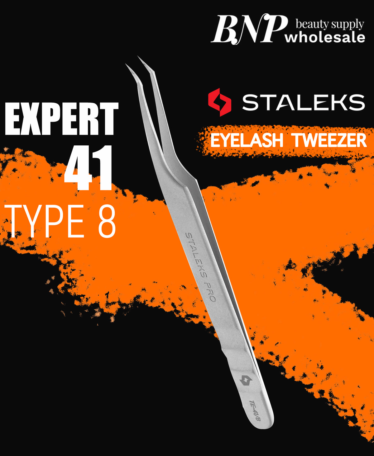 [STALEKS PRO] EXPERT 41 PROFESSIONAL EYELASH TWEEZERS