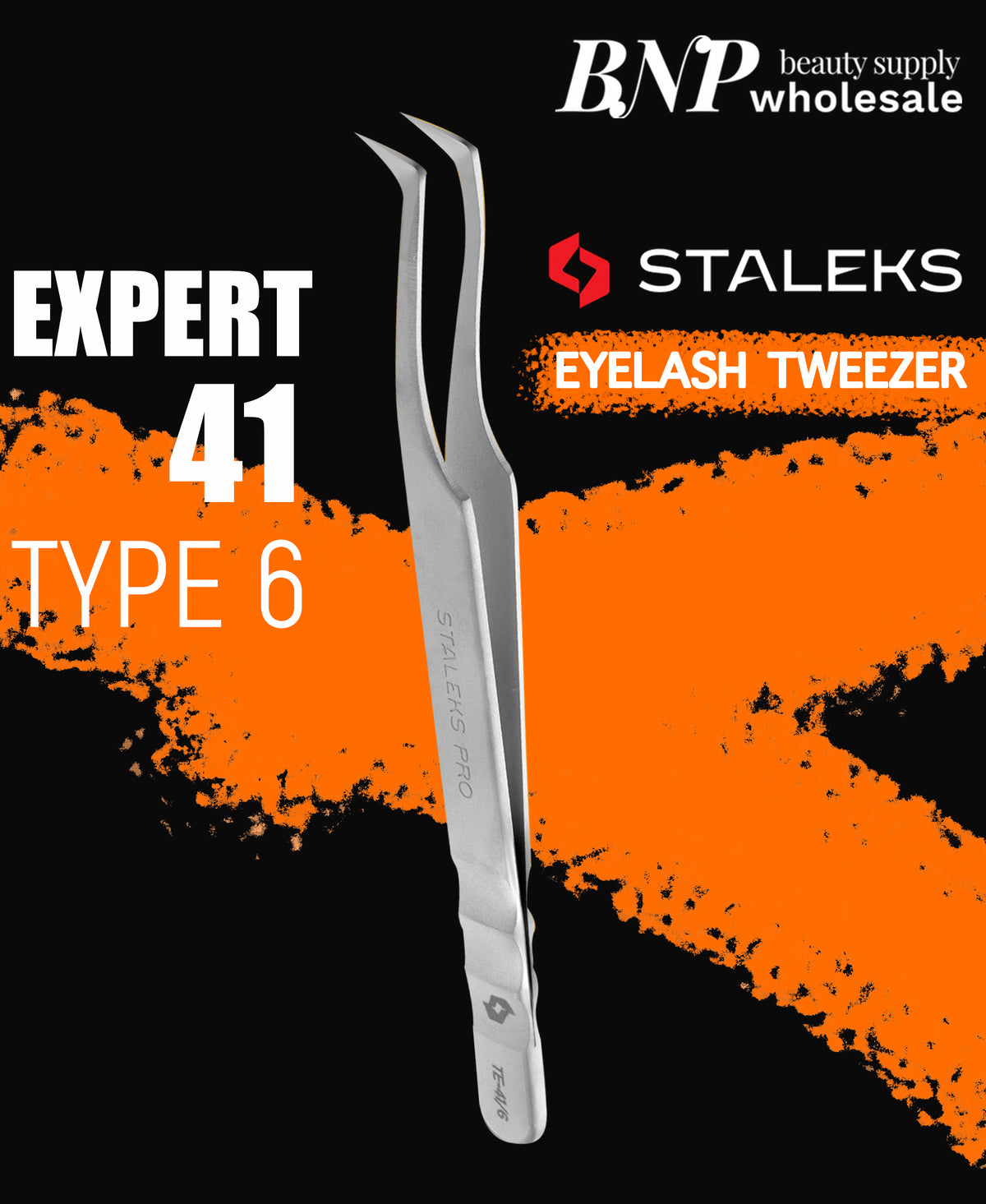 [STALEKS PRO] EXPERT 41 PROFESSIONAL EYELASH TWEEZERS