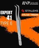 [STALEKS PRO] EXPERT 41 PROFESSIONAL EYELASH TWEEZERS