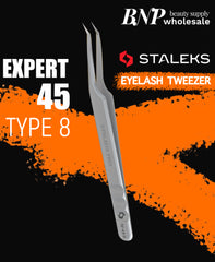 STALEKS PRO EXPERT 45 PROFESSIONAL EYELASH TWEEZERS
