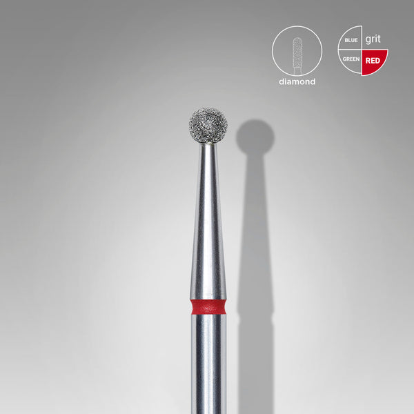 [Staleks] Diamond nail drill bit ball EXPERT head diameter 2.5 mm
