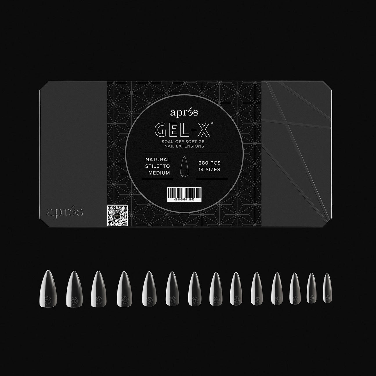 Aprés GEL-X® Natural Stiletto Box of Tips 280/600pcs