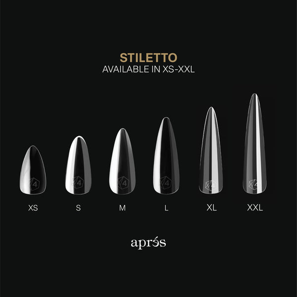 Aprés GEL-X® Natural Stiletto Box of Tips 280/600pcs