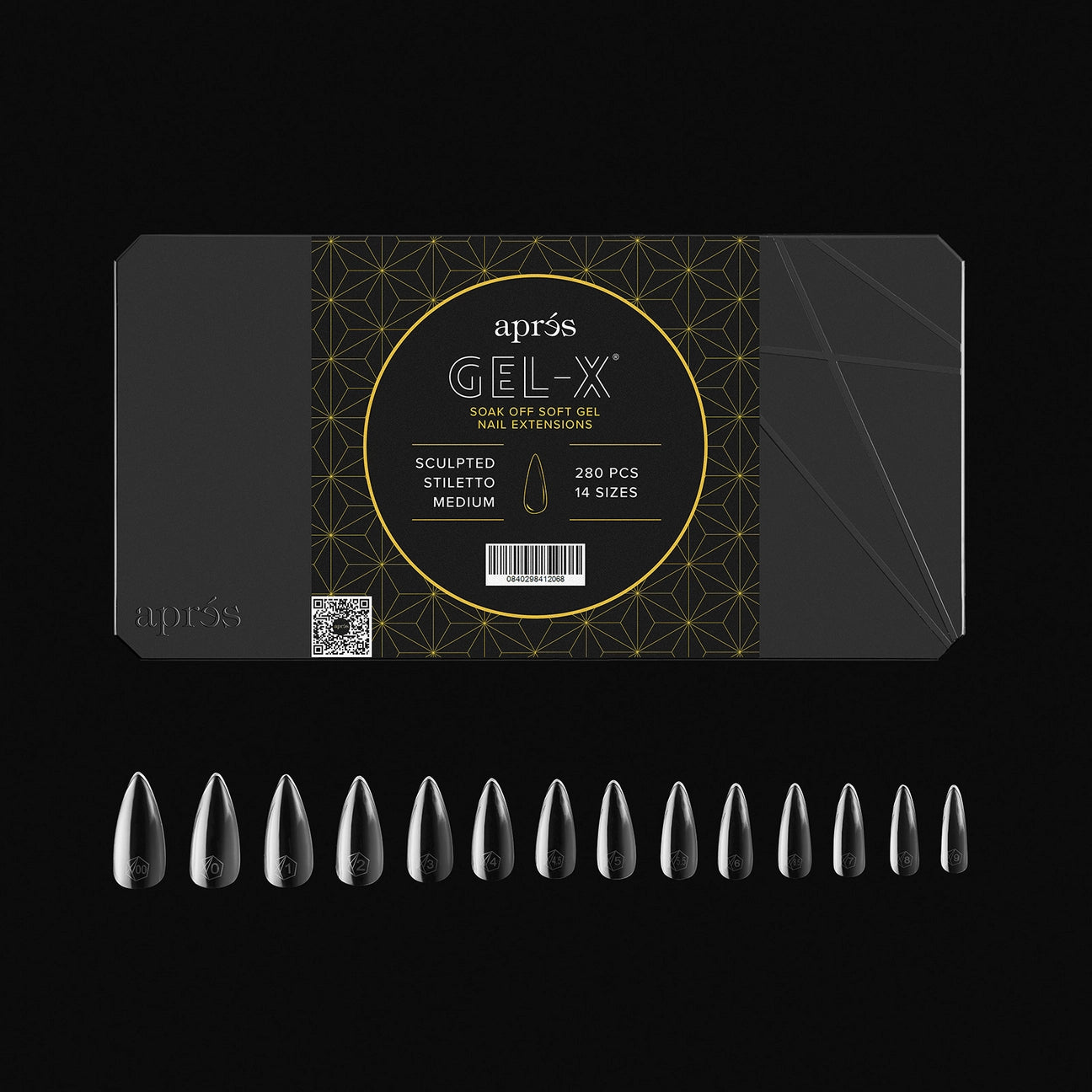 Aprés GEL-X® Sculpted Stiletto Box of Tips - Mini (280pcs)