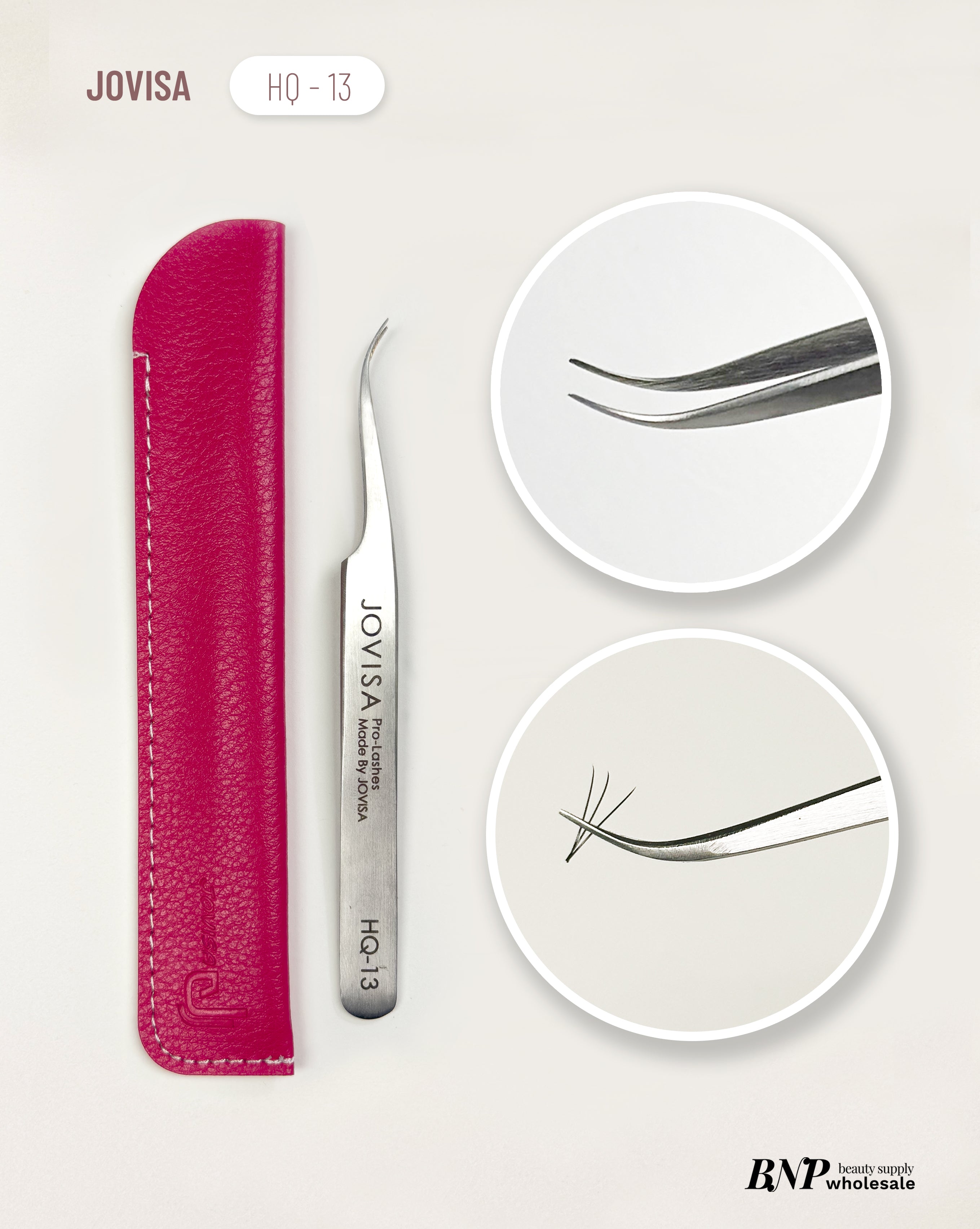Jovisa HQ13 Lash Tweezer with cover