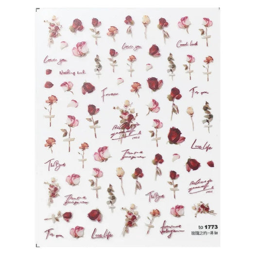 [generic] Flora Nail stickers (13 styles)