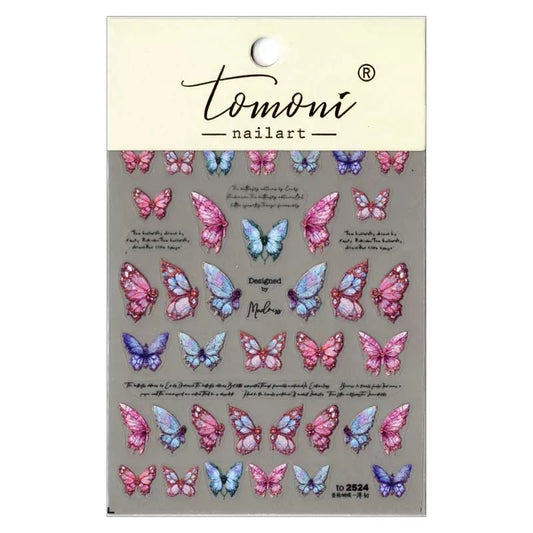Butterfly Characters Nail stickers (5 styles)