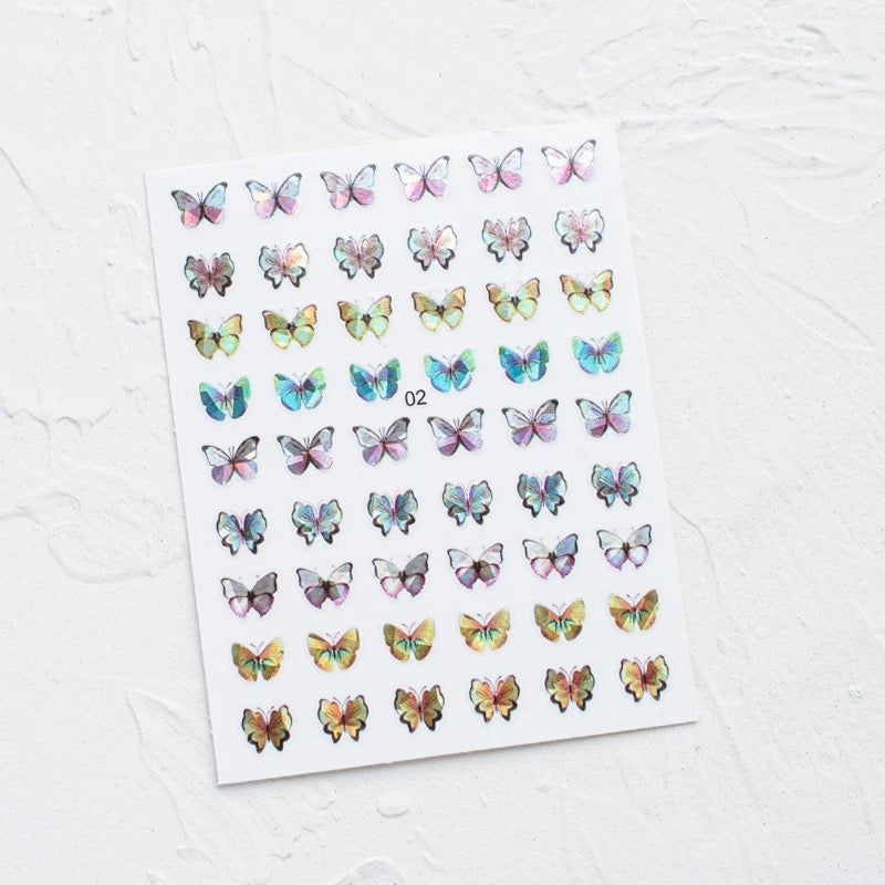Butterfly Characters Nail stickers (5 styles)