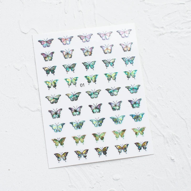 Butterfly Characters Nail stickers (5 styles)
