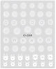 [generic] White Nail stickers (8 styles)