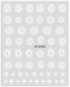 [generic] White Nail stickers (8 styles)