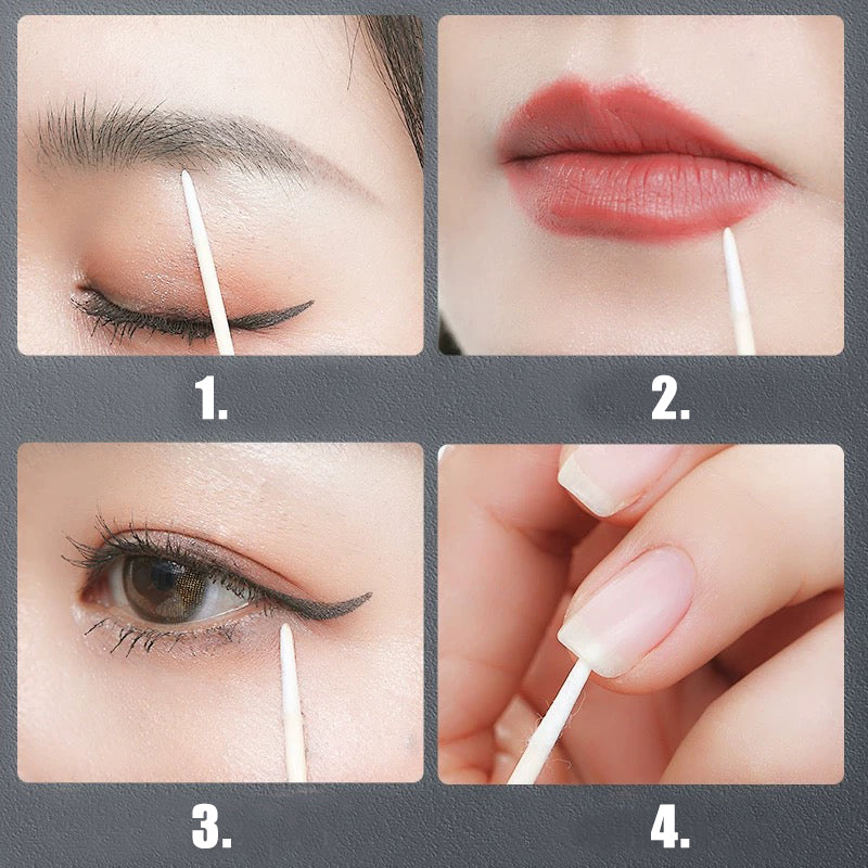 Dual End Wooden Cotton Cleansing Swab(100pcs)