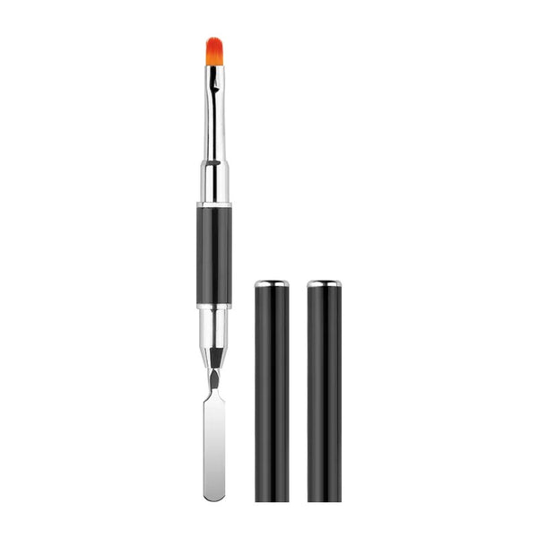 Dual-Ended 2 in 1Nail Brush & Spatula Tools