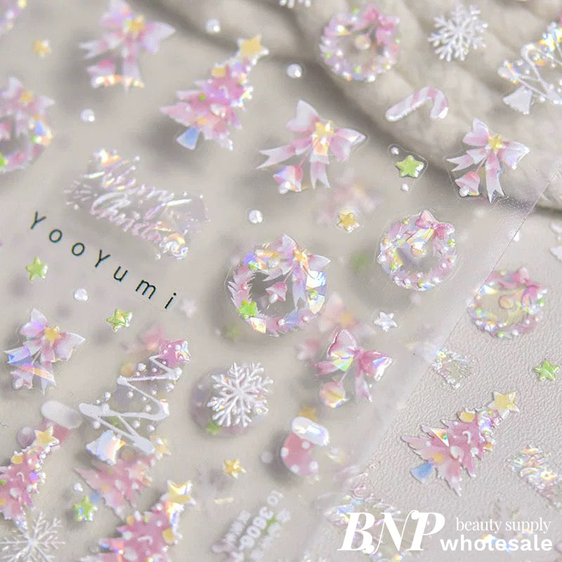 [generic] Christmas Nail stickers (36 styles)