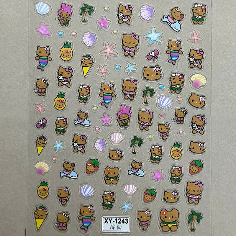 [generic] Animation characters Nail stickers (10 styles)