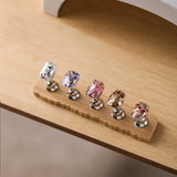 Nail Holder Stand for Press on Nails Display Wood Wave Square Nails Holder