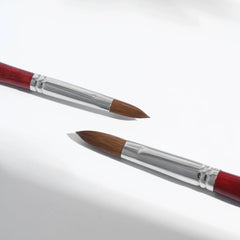 Kolinsky Sable Acrylic Nail Art Brush Red Wood Pen Nail Brush
