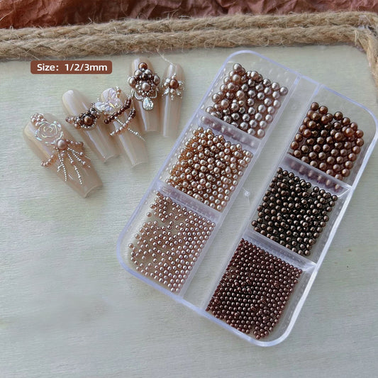 Pearl Decor 6 Slots/pack (Mix Size/ Duo Colour)