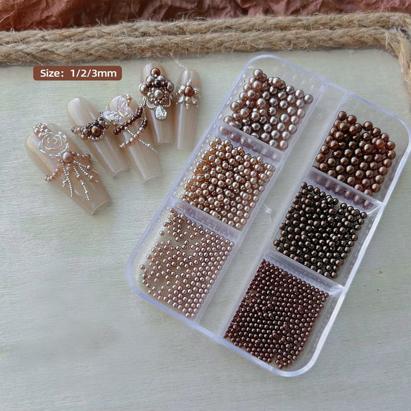 Pearl Decor 6 Slots/pack (Mix Size/ Duo Colour)