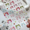 Y2K Sanrio Hello Kitty Leopard 5D Nail Stickers