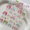 Y2K Sanrio Hello Kitty Leopard 5D Nail Stickers