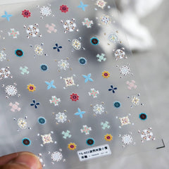 [generic] Flora Nail stickers (13 styles)