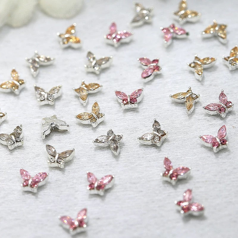 Nail Charm Decoration Butterfly 20pcs