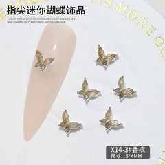 Nail Charm Decoration Butterfly 20pcs