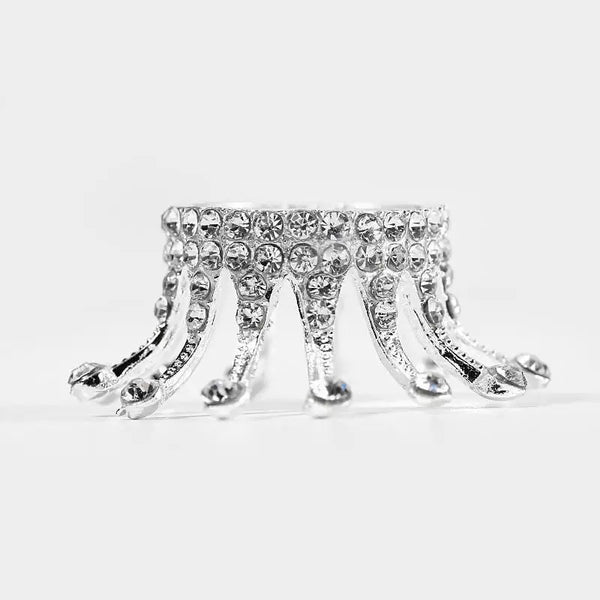 Crown Brush Holder for Nail Brush (Silver)