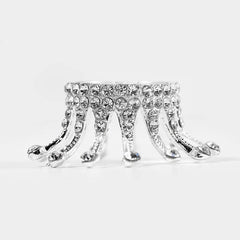 Crown Brush Holder for Nail Brush (Silver)