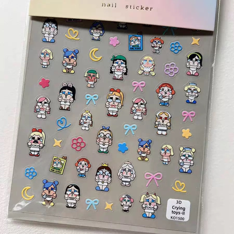 Popmart Crybaby Nail Sticker