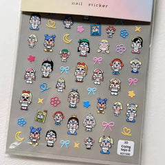 Popmart Crybaby Nail Sticker
