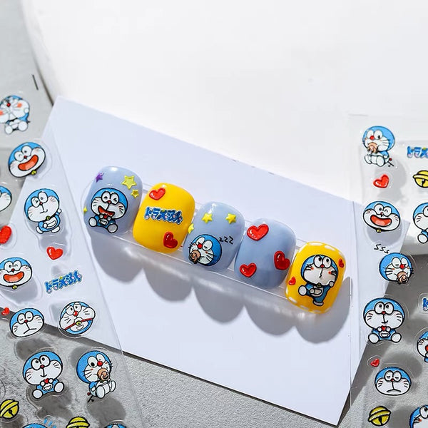 Doraemon Decorative Stickers Nail Stickers