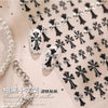 Gothic Style Black/Gold Nail Stickers Cross Sticker Decoration