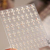 Gothic Style Black/Gold Nail Stickers Cross Sticker Decoration