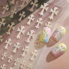 Gothic Style Black/Gold Nail Stickers Cross Sticker Decoration