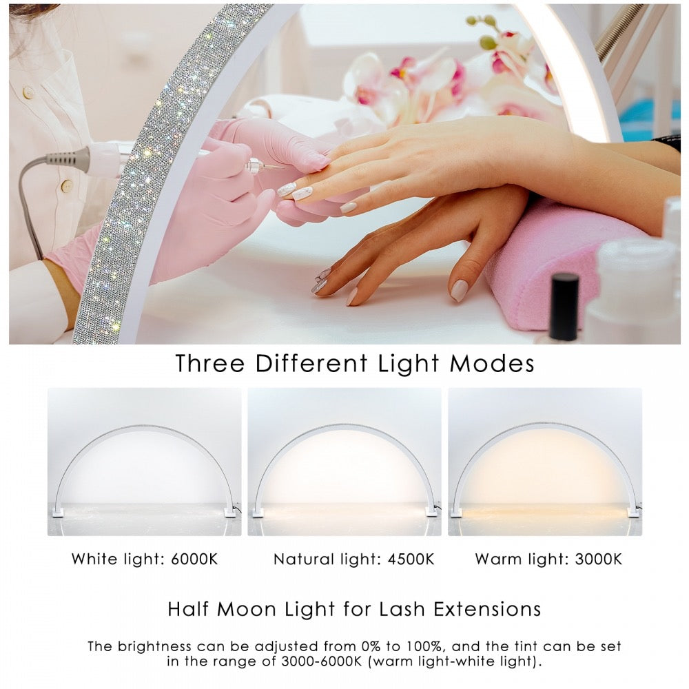 Half Moon LED eye protection fill lamp for Nail/Eyelash extension